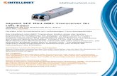 Gigabit SFP Mini-GBIC Transceiver für LWL-Kabel...Kompatibel mit dem Cisco GLC-SX-MM Mini-GBIC Transceiver Unterstützt Hot-Plugging 3 Jahre Garantie Spezifikationen: Standards" IEEE