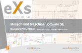 Mensch und Maschine Software SE - MuM · 2019. 4. 29. · CAE –Computer Aided Engineering Actual product: ecscad –until 2008 M+M Software, end of 2008 sold to Autodesk –since
