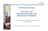 Sharing Economy Chancen und Herausforderungen der ... · PDF file Chancen und Herausforderungen der klassischen Hotellerie Thomas Allemann, Mitglied der Geschäftsleitung ... Mobile