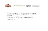 Beteiligungsbericht der Stadt Überlingen 2017 · 2018. 10. 29. · Hanne Gronbach, Beteiligungsverwaltung Überlingen, im Oktober 2018 Stadt Überlingen Kämmerei und Controlling