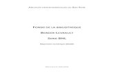 BERGER-LEVRAULTarchives.bas-rhin.fr/media/140726/BHLbibliothequeBerger... · 2020. 1. 14. · Série BHL - Fonds de la bibliothèque Berger-Levrault Page 5 sur 74 REPERTOIRE NUMERIQUE