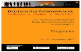 EUTSCH ALS FREMDSPRACHE · „Schule im Wandel“ ist ein Fortbildungsprogramm für Lehrkräfte, die Deutsch als Fremdsprache in der Sekundarstufe unterrichten. Darüber hinaus versteht