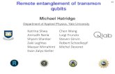 Remote entanglement of transmon qubitswebsupport1.citytech.cuny.edu/dept/physics/docs/slides/Hatridge.pdf · Evolution of single-qubit readout vs time Year 1 0 cy 0.5 2010 2012 2014