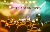 NOTES ADMIN TIPPS - CENIT · NOTES RPC PARSER 6/8/2016 Notes admin Tipps 7 “This utility parses a Notes RPC file into a more useful dynamic view of RPC transactions, including translations