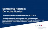 New Schleswig-Holstein Der echte Norden - GEOMVgeomv.de/wp-content/uploads/2015/11/Energieatlas_SH... · 2015. 11. 16. · Schleswig-Holstein. Der echte Norden. 10 •Verwendung von