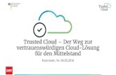Trusted Cloud Der Weg zur vertrauenswürdigen Cloud-Lösung ... · Trusted Cloud Label und -Portal bieten Mehrwert für Anwender und Anbieter ... NGCERT - NEXT GENERATION CERTIFICATION