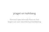 piaget en kohlberg - WordPress.com · 2013. 11. 20. · piaget en kohlberg formeel operationele fase en het begin van een identiteitsontwikkeling . reversibiliteit . seriatie en classificatie