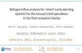 Refugee influx analysis for 'smart' early-warning systems ...Hellenic Informatics Union / ICT4dascgr -- SafeEvros 2016 @ Alexandroupolis, 25/6/2016 Main problems: - No coordination