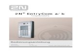 2N EntryCom a/b - Keil Telecom · 2N TELEKOMUNIKACE a.s. erklärt, dass die 2N® EntryCom a/b Produktfamilie allen Regeln der 1999/5/EC Verordnung entspricht. Die komplette Konformitätserklärung