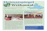 Heimatspiegel Wethautal · Das Vereinsjahr wird mit der Winterwanderung am 05.01.2013 eröffnet, zu der natürlich nicht nur Vereinsmitglieder herzlich will-kommen sind sondern alle