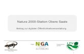 Natura 2000-Station Obere Saale - thueringen.de...Natura 2000-Station “Obere Saale” Träger: Naturforschende Gesellschaft Altenburg e.V. (NfGA) Kooperationspartner: Landschaftspflegeverband
