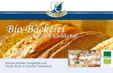 Bio-Bäckerei - Kiebitzhof · 2 3 Die Bio-Bäckerei Wir widmen unseren Broten viel Zeit und Aufmerksamkeit. Das Getreide mahlen wir frisch und setzen verschiedene Sauerteige dafür