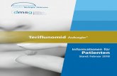 Teriflunomid Aubagio Informationen für Patienten€¦ · Das Medikament Teriflunomid (Aubagio®) - kurzgefasst Teriflunomid (Aubagio®) ist zugelassen für Erwachsene mit schubförmiger