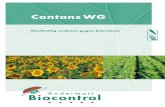 Contans WG - shop.biocontrol.chshop.biocontrol.ch/media/downloads/261/contans_faltblatt.pdf · Contans WG hat keinerlei Nebenwirkungen auf Nutzorganismen und das Ökosystem. Langzeiteffekt