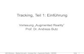 Tracking, Teil 1: Einführung · LMU München – Medieninformatik – Andreas Butz – Augmented Reality – SS2009 Folie • Axis/Angle Darstellung: – Jede Rotation kann als Drehung
