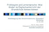 Frühbeginn und Lernersprache: Was Kinder im ... · S2: The boy have a brown rucksack and a white shirt and a blue jeans on. The girl have a purple jeans and a white and purple T-shirt