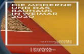 DIE MODERNE UND DAS BAUHAUS IN WEIMAR 2020€¦ · Nur einen Steinwurf vom Bauhaus-Museum entfernt wid-met sich das Neue Museum der spannungsreichen Um- bruchszeit um 1900. Das ehemalige