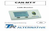 CAN Monitor - t. A · CAN Monitor bzw. die Betriebsmittel außer Betrieb zu setzen und gegen unbeabsichtigten Betrieb zu sichern. Wartung Bei sachgemäßer Behandlung und Verwendung