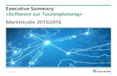 Executive Summary »Software zur Tourenplanung« · © Fraunhofer IIS Executive Summary »Software zur Tourenplanung« Marktstudie 2015/2016