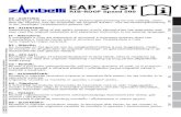 EAP SYST - Zambelli · PDF file 2 Version 1 DE 1 SICHERHEITSHINWEISE - EAP SYST darf nur von geeigneten, fach-/sachkundigen, mit dem Dachsicherheits-system vertrauten Personen nach