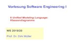 8 Unified Modeling Language Klassendiagrammemuellerd/SWEngI_WS201920/08_UML… · Vorlesung Software Engineering I WS 2019/20 Prof. Dr. Dirk Müller 8 Unified Modeling Language: Klassendiagramme.