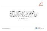 Vorgehensmodelle und Reifegradmodelle – Ergänzung oder ...€¦ · (CMMI-DEV) Reifegradmodell für die Entwicklung von Software und Systemen • Nutzung zur eigenen Prozessverbesserung
