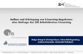 Aufbau und Erbringung von E-Learning-Angeboten: eine ... · 11/15 Berlin Betrieb und Life-Cycle Screenrecordung 3/15 Essen E-Learning-Strategien, E-Assessment Open Educational Resources