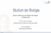 Studium der Biologie - Biowissenschaften€¦ · Title: Studium der Biologie Author: Isabell Smyrek Created Date: 10/17/2018 9:53:49 AM