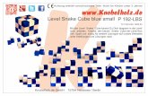 Mit den Level Snake Cube kannst Du Dich langsam in die ...knobelholz.de/download/solution/snake-cube-level-box-solution-blue... · Achtung enthält verschluckbare Teile Nicht für