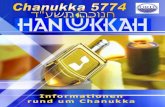 Informationen rund um Chanukka - ordonline.de€¦ · 03. Dezember 2013 Am Abend wird die 7. Kerze entzündet 7. Tag Chanukka 01.Tewet 5774 04. Dezember 2013 Am Abend wird die 8.