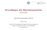 Grundlagen der Betriebssysteme - Ulm Grundlagen der Betriebssysteme [CS2100] Sommersemester 2014 Heiko