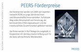 . SCIENCE. PEERS-Förderpreise€¦ · präsentation‘ wurde von. Dr. Anna Winter. aus der Prothetik in Würzburg eingereicht, sie trägt den Titel: Individueller CAD/CAM Steg mit