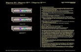 Sigma D | Sigma D+ | Sigma D++€¦ · Sigma Explorer Software: Inbetriebnahme, Parametrie-rung und Auslesen des Fehlerspeichers über frontseitigen USB-Anschluss Besondere Merkmale