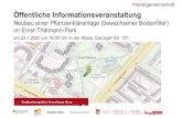 Öffentliche Informationsveranstaltung - Berlin€¦ · Öffentliche Informationsveranstaltung Neubau einer Pflanzenkläranlage (bewachsener Bodenfilter) im Ernst-Thälmann-Park am