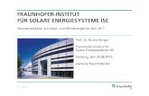 FRAUNHOFER-INSTITUT FÜR SOLARE ENERGIESYSTEME ISE · 30 20 10 TWh 2010 Solarenergie Windenergie 11,729 TWh + 6 5 % + 2 9 % 2011 19,340 TWh 2010 37,793 TWh 2011 48,883 TWh Grafik: