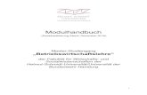 Modulhandbuch - Helmut Schmidt University€¦ · 6 Tabellarische Übersicht über den Masterstudiengang BWL Anbieter des Studienganges Helmut-Schmidt-Universität / Universität
