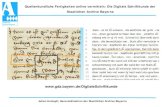 Quellenkundliche Fertigkeiten online vermitteln: Die ...€¦ · Are you transcribing historical documento Handwritten or printed, from the middle ages or from the 20th century7 Would