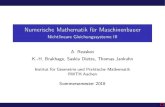Numerische Mathematik für Maschinenbauer€¦ · Skalare Nullstellen Newton-Verfahren für Systeme Zusammenfassung Numerische Mathematik für Maschinenbauer NichtlineareGleichungssystemeIII