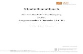 B.Sc. Angewandte Chemie (ACB) - Reutlingen University€¦ · Modulhandbuch . für den Bachelor-Studiengang . B.Sc. Angewandte Chemie (ACB) erstellt im Juli 2015 . von der Fakultät