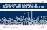 Auswirkungen des Zubaus EE in BK ... - Greenpeace Energy€¦ · beispielsweise „EU Energy, Transport and Emission GHG Trends to 2050“ sowie Eurostat und ENTSO-E. Aktuelle politische