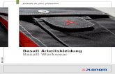 Basalt Arbeitskleidung Basalt Workwear · PDF file Workwear has not just been practical for a long time. In its new Basalt workwear, PLANAM has combined a modern design with high-quality