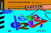 Lernzielkontrollen Grundschule - Mathematik 4. Klasse · mit diesem Heft kann sich Ihr Kind optimal auf Mathe-Tests in der 4. Klasse vorbereiten. Die vorliegenden Lernzielkontrollen