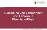 Ausbildung von Lehrerinnen und Lehrern in Rheinland-Pfalz … · Uni cum Praktikum – Form der kontinuierlichen Dokumentation im Orientierenden Praktikum . Verbindung von Theorie