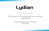 Seminar „Visualisierung Verteilter Systeme“ - Lydian 1 Lydian · Seminar „Visualisierung Verteilter Systeme“ - Lydian 41 © 2004 Marc Rintsch  Zustandstabelle