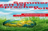 Sommer zeit ist Sprachenzeit - Düsseldorf€¦ · Summer Refresher (B1) Walburga Hoffmann-Gamarra, M.A. This course will help you to re-activate your English at Mittlere Reife level