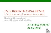 Informationsabend für Schulanfänger-Elternalbert-schweitzer.moerfelden-walldorf.schule.hessen.de/infos... · Organisation Kennenlerntag/ -stunde 12. / 13. Mai 2020 im Altbau, 1.