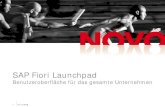 SAP Fiori Launchpad - NOVO · PDF file SAP Fiori Apps für SAP Business Suite. SAP Fiori für SAP S/4HANA 1511. SAP Fiori für SAP S/4HANA 1610. SAP Fiori für SAP S/4HANA 1709. SAP