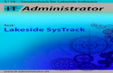 Test: Lakeside SysTrack · Lakeside SysTrack Tests Auskunft des Herstellers soll die nächste Version von SysTrack sich aber an aktu-ellen Webstandards orientieren und kom-plett auf