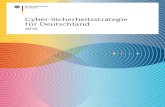 Cyber-Sicherheitsstrategie für Deutschland€¦ · Inhalt 4 Einleitung 6 Cyber-Bedrohungslage 8 Leitlinien der Cyber-Sicherheitsstrategie 12 Handlungsfeld 1: Sicheres und selbstbestimmtes