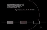 Sparmax AC-500 · Entfernen Sie die Sicherungspolster (ohne Abb.) 2. Verbinden Sie den Farbspritzapparat mit dem Kompressor mittels des Anschluss-Schlauches. Inbetriebnahme des Kompressors
